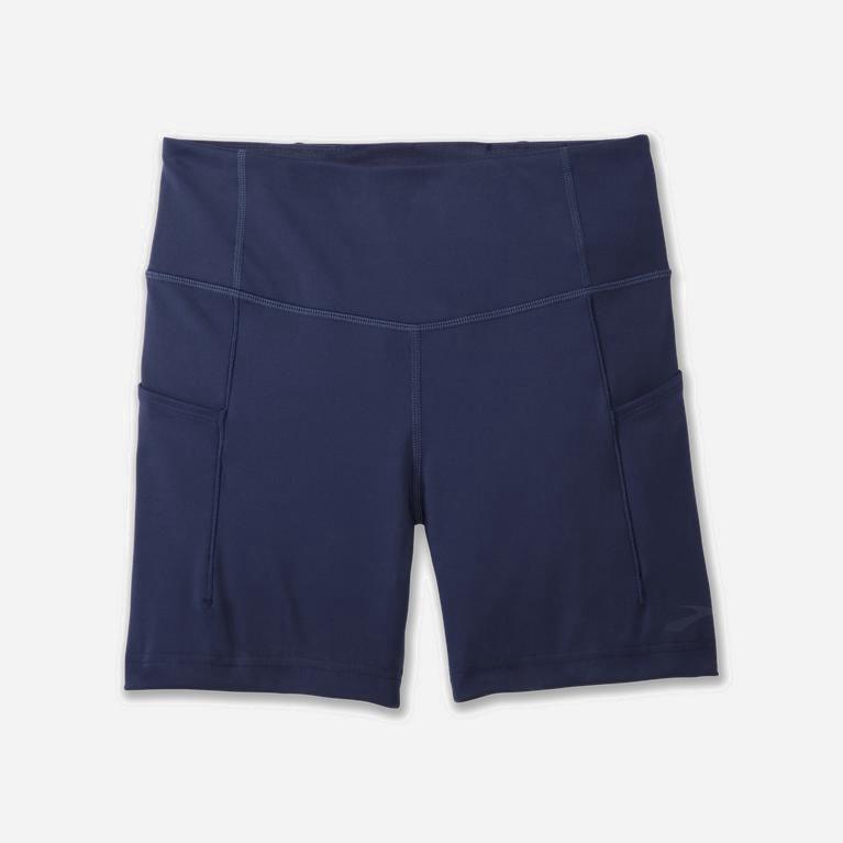 Brooks Method 5 Tight Running Leggings Dam 103976-IUH Marinblå